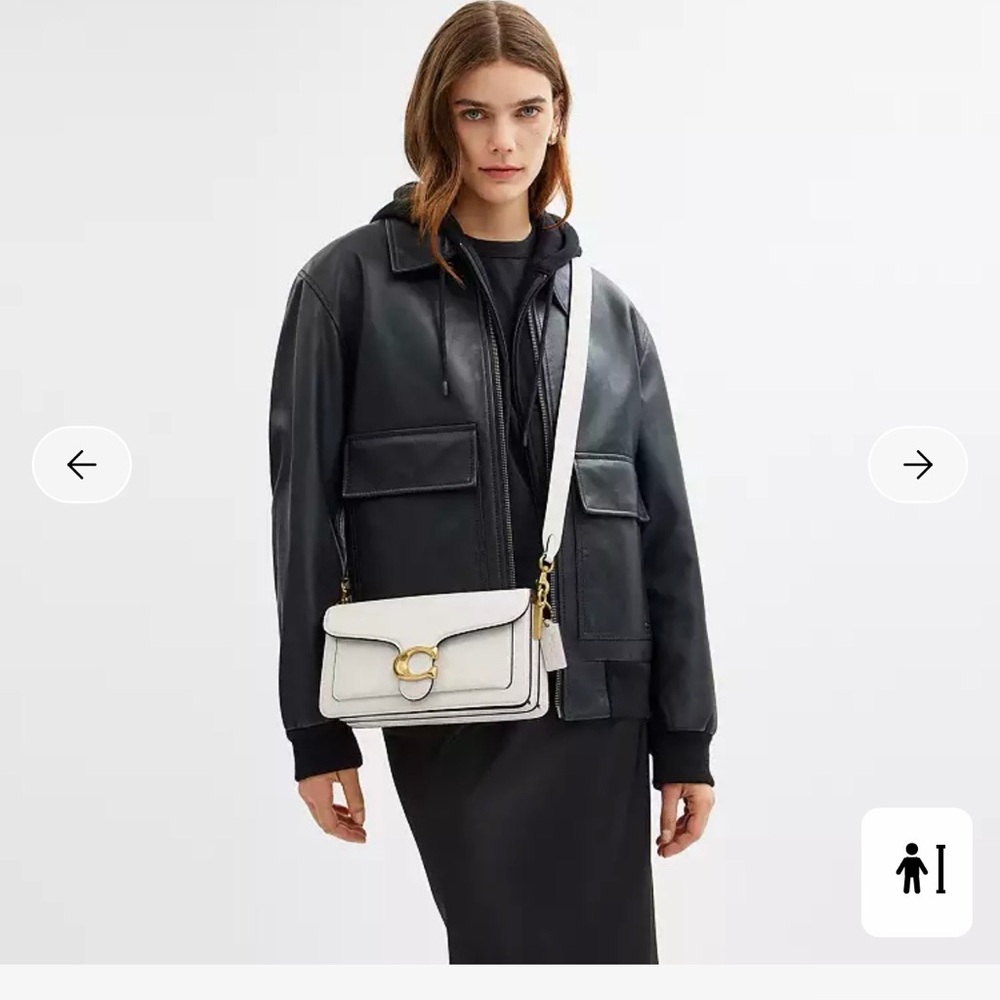 Coach White Tabby Bag 26
